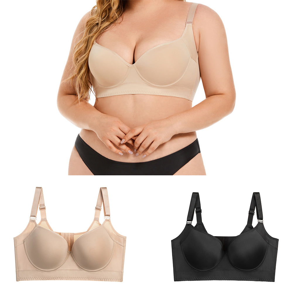 Deep Cup Bra Hide Back Fat, Bra, Deep Cup Bra Full Back Coverage Hide Fat  Smooth Bra, Gray, 46/105FG : : Clothing, Shoes & Accessories