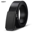 Men’s PU Leather Belt Automatic Buckle Waist Belt