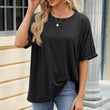 Womens Loose Fit Casual Short Sleeve Crewneck T Shirt