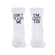 Don't follow me I'm Lose too Men Letter Print Funny Socks