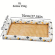 Summer Cool Breathable Woven Pet Mat Washable Dog Bed