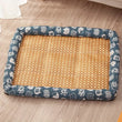 Summer Cool Breathable Woven Pet Mat Washable Dog Bed