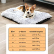 Dogs Cushion Solid Color Keep Warmth Soft Texture Thickened Cat Dogs Sleeping Mat