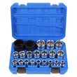 Socket Set 21PCS 1/2" Drive Gear Lock Socket Set