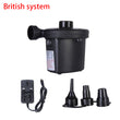 Portable Air Pump Quick-Fill In Electric Air Pump with 3 Nozzle Adapter