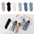 6pairs Men Mesh Low Cut Solid Color Socks