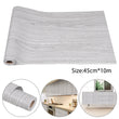 10M Grey Wood Decor Wallpaper Stickers Self-Adhesive