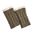 Women Knitted Lace Gaiter Leg Warmer