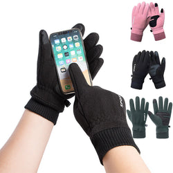 Men Women Winter Fleece Thick Gloves Touch Screen Gloves