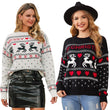 MERRY CHRISTMAS Women Knitted Sweater Pullover Jumper