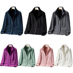 Women Men Double Wear Fleece Coat