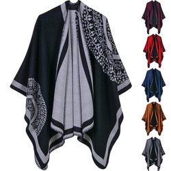 Elegant All-Match Cardigan Poncho Cape Winter Scarf