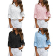 Womens Long Sleeve Blouse with Pockets