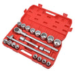 21pcs Heavy Duty 3/4" Inch dr Socket Set 19-50mm 12 Point Sockets