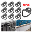 10Pcs V-Rings Hook Tie Down Point Load Securing Lashing Ring