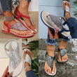 Women Arch Support Comfort Flip Flop Roman Casual Rhinestone Sandals