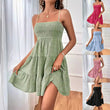 Women Smock Cami Sleeveless Swing A Line Mini Dress