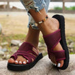 womens mesh casual open-toe slide sandals