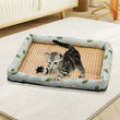 Summer Cool Breathable Woven Pet Mat Washable Dog Bed