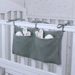 Baby Crib Storage Bag Cotton Multifunctional Newborn Bed Headboard Organizer