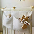 Baby Crib Storage Bag Cotton Multifunctional Newborn Bed Headboard Organizer