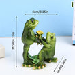 Mini Resin Yoga Frog Ornament Yoga Pose Frog Statue