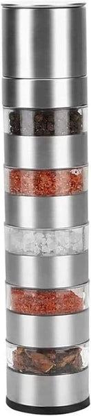 Multi-Layers Pepper Grinder Stainless Steel Manual Salt and Pepper Mill
