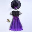 Girls Dress Witch Halloween Costume