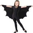 Black Halloween Party Bat Wings Shawl with Eye Mask Hair Clips