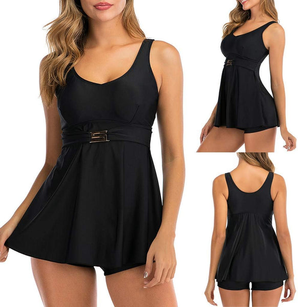Womens Plus Size Tankini Sets with Shorts Swimsuit
