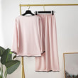 Womens  Pajamas Two Piece Suit Long Sleeve Top Pants Pajama Set