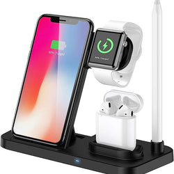 4 in 1  Wireless Charging Stand Dock Compatible with ios