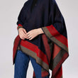 Geometric Warm Shawl Autumn and Winter Scarf Thick Warm Cloak