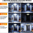 Solar Light Outdoor Motion Sensor Flood Light LED Wall Waterproof Adjustable Heads