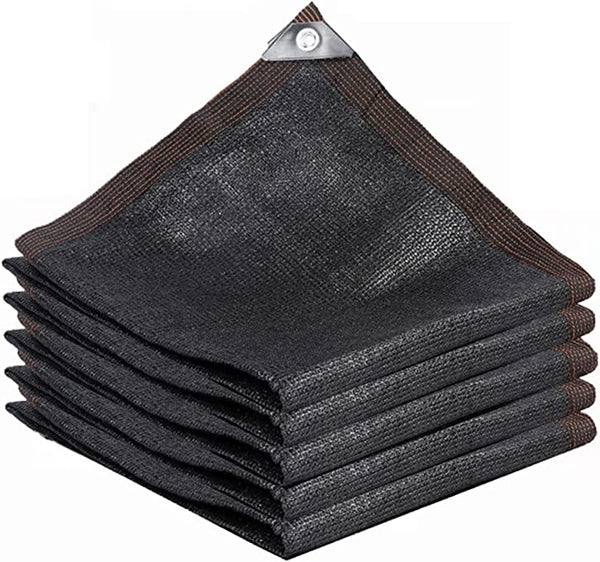 Shade Cloth UV Resistant Black Mesh Tarp with Reinforced Grommets