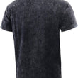 Men's  Casual Retro Solid Short Sleeve Lace Up V Neck T-shirt