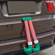 Santa Claus Hanging Legs Christmas Car Decoration