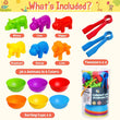 1 Set Animal Counting Toy Colorful Educational Creative Rainbow Counting Toy