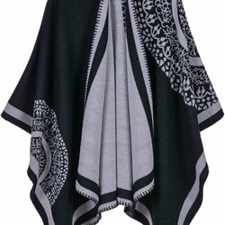 Elegant All-Match Cardigan Poncho Cape Winter Scarf