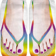 Women 3D Fantasy Design Flip Flops Print Low Ankle Socks