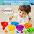 1 Set Animal Counting Toy Colorful Educational Creative Rainbow Counting Toy