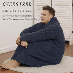 Fleece Hoodie Blanket Oversized Wearable Blanket