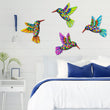 4pack Metal Hummingbird Wall Art Decor