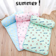 Summer Dog Self Cooling Pad Sleep Cushion Bed with Pillow