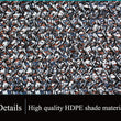 Shade Cloth UV Resistant Black Mesh Tarp with Reinforced Grommets