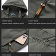 Men Waterproof Jackets Hooded Windbreaker
