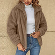 Womens Long-Sleeve Zip Up Front Warm Casual Jacket