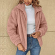 Womens Long-Sleeve Zip Up Front Warm Casual Jacket