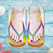 Women 3D Fantasy Design Flip Flops Print Low Ankle Socks