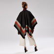 Geometric Warm Shawl Autumn and Winter Scarf Thick Warm Cloak